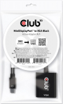Club3D Adapter MiniDisplayport > VGA aktiv St/Bu schwarz Polybeutel