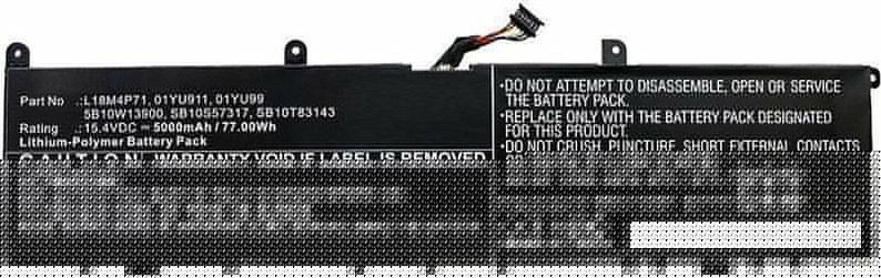 CoreParts Laptop Battery for Lenovo, 79.77Wh 15.4V 5180mAh 77Wh