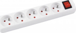 Office Products Surge Protector Power Strip 5 sockets 1.5 m White (13115141-14)