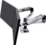 ERGOTRON LX DUAL SIDE BY SIDE ARM POLISH, 27IN 18.1KG LIFT33 MIS-D 10Y WA