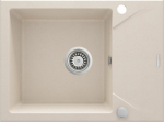 Deante Deante Evora sink 1-chamber with a short drainer - beige