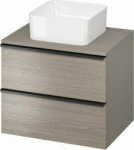 Cersanit S522-023 CABINET Z Blata VIRGO 60 GRAY BLACK HANDLE // CER.VIRGO-BLAT-60-SZARA-UCH-CZ