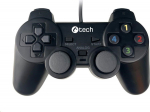C-TECH Callon gamepad pro PC/PS3, 2x analog, X-input, vibracni, 1.8m kabel, USB