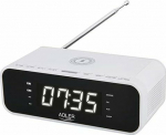 Radiobudzik Adler AD 1192W Clock radio with wireless charger and fm