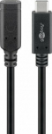 Wentronic Kabel USB Goobay USB-C - USB-C 1 m Czarny