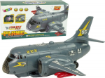 LeanToys Transport plane bomber light sound