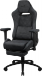 AER Aerocool ROYALSLATEGR Premium Ergonomic Gaming Chair Legrests Aerosuede Technology Grey