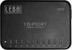 Leba NoteCharge - Netzteil - 12 Watt pro Port - 120 Watt - 2.4 A - 10 Ausgabeanschlussstellen (USB-C)