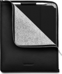 Woolnut Leather Folio - protective pocket iPad Pro 13" & Air, black