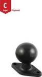 RAM Mounts Diamond Base Plate - RAM Mounts Diamond Base Plate (Trapezoid) - C-Ball (1.5"), in Poly Bag