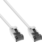 InLine InLine&reg; Patchkabel slim, U/FTP, Cat.8.1, TPE halogenfree, wei&szlig;, 0.5m