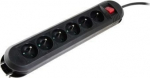 Listwa zasilająca Hama Comfort 6 sockets 1.5 m czarna (P22237550000)