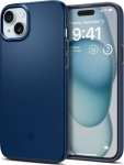 Kaitse&uuml;mbris Thin Fit, Apple iPhone 15, tumesinine, &otilde;huke, Spigen