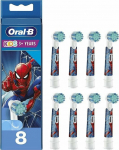 Oral-B Aufsteckb&uuml;rste Kids 3+ Spiderman 8pcs