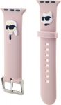 Karl Lagerfeld Karl and Choupette Head NFT Watch Strap for Apple Watch 42/44/45/46/49 / pink