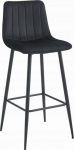 Leobert POZZA stool - black velvet / black legs x 1