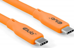 Club3D Lifestyle USB-C Kabel PD 240W,20Gbps 2m orangeSt/St retail