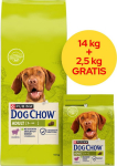 PUI PURINA Dog Chow Adult Lamb - dry dog food - 14 + 2.5kg