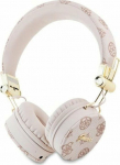 Headphones Guess Bluetooth ENC GUBH70EPOSMW Brown/Brown Peony Script Round Shape Headphones