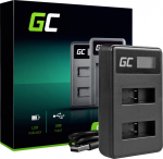 Loader Green Cell AHBBP-501 do GoPro AHDBT-501, Hero 5 Hero 6 Hero 7 HD Black White Silver Edition (4.35V 2.5W 0.6A)
