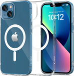 Kaitse&uuml;mbris FlexAir MagSafe, Apple iPhone 13 mini, l&auml;bipaistev valge MagSafe ringiga, Tech-Protect