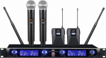 BITMAT Microphone DNA DNA WM4 VOCAL HEAD SET MIX dual set sound system wireless microphone 2x handheld transmitter 2x Headset Transmitter + bodypack