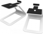 ?KAU KANTO AUDIO ELEVATED DESKTOP SPEAKER STANDS FOR MIDSIZE SPEAKERS - WHITE (PAIR)