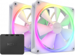 NZXT F140 RGB 140mm White 2-pack & RGB Controller