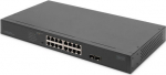 Digitus 16-PORT GBIT SWITCH 19ZOLL UNMA, 2-PORT GBIT SFP UNMA POE SWITCH