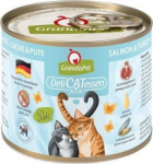 Lucky Lou GranataPet DeliCatessen salmon and turkey wet cat food 200g
