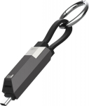 Kabel USB 4smarts USB-C - USB-C 0.06 m Grafitowy (548240)
