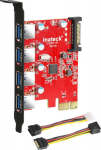 inateck USB 3.0 PCIe Karte 4 Anschl&uuml;sse 15 pin SATA