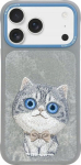 Case Nimmy Big Eyed Pet 2.0 Cat do iPhone 17 Pro Max szary