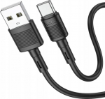 Kabel USB Hoco USB-A - USB-C 1 m Czarny (X83AcBlack)