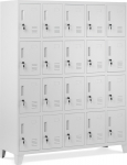 Jan Nowak Metal social locker BHP locker ROBERT, 1360 x 1720 x 450 mm, szara