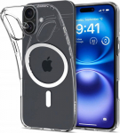 Case Spigen Liquid Crystal MagSafe on iPhone 17- transparent white