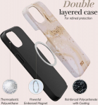 MIO Gold Marble Magsafe Compatible for iPhone 15 Pro