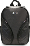 BMW Carbon Pockets & Metal Logo 16" Backpack Black
