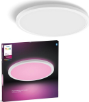 Philips Hue Devote Slim Ceiling lamp round M wei&szlig;