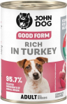 JOHN DOG Good form Rich in turkey - wet dog food - 400g