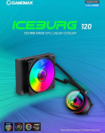 Gamemax CPU Liquid Cooler | ICEBURG 120 BK | Black