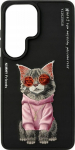 Nimmy Case Nimmy Glasses Cool Cat do Samsung Galaxy S26 Ultra czarny