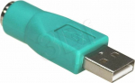 Adapter USB Akyga USB - PS/2 Green (AK-AD-14)