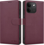 Kaaned Wallet, Xiaomi Redmi Note 17 Pro Max 5G, tumepunane, Tech-Protect