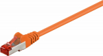 MicroConnect F/UTP CAT6 0.5m Orange PVC, Outer Shield : Foil screening