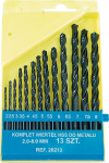 Mega metal drill bit HSS cylindrical 2 7 4.5 4 5.5 5 3 2.5 3.5 6 6.5 7.5 8mm zestaw (26213)