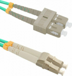 Qoltec Optic Patchcord LC/UPC - SC/UPC MM 50/125 OM4 3m (54350)