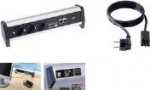 Bachmann DESK - Steckdosenleiste - Wechselstrom 230 V - output terminals: 3 (CEE 7/4)