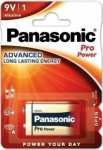 Patarei Panasonic Pro Power Gold 6LR61PPG/1B 9V, alkaline-leelis, suurema voolutarbega seadmetele (suitsuandur, m&auml;nguasjad, pu jmt), &acute;Krona&acute;
