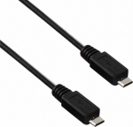 Cable USB Akyga microUSB - microUSB 0.6 m Czarny (AK-USB-17)